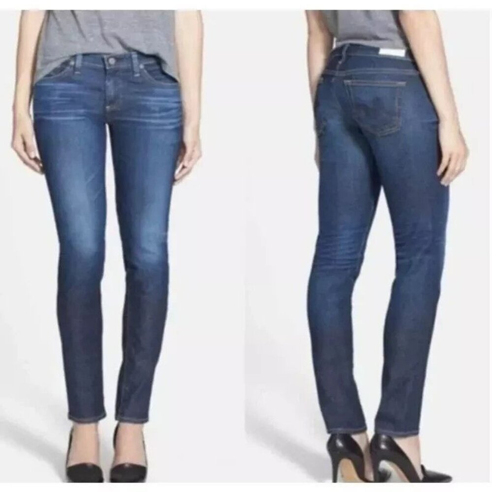 Womens AG Adriano Goldschmied Jeans 28R The Stilt Cigarette Leg Med B Made inUSA
